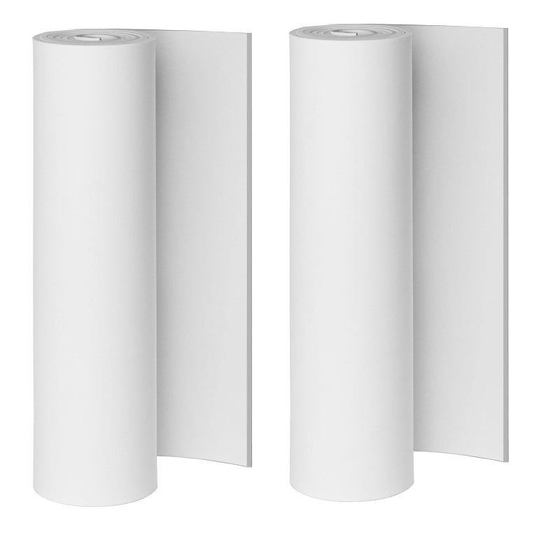 MEARCOOH 2-Pack White Eva Foam Cosplay Sheets roll, Premium eva Craft Foam 4mm Thick, 13.9"" x 59"", High Density 86kg/m3 for Cosplay Costume, Crafts, DIY Projects by MEARCOOH - Image 1